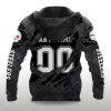 Steelers Black Metal Texture Hoodie 2