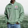Steelers EST 1933 Quarter Zip Waffle Sweatshirt 8