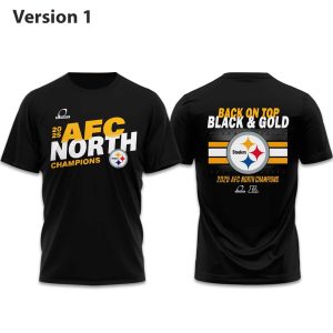 Steelers 2025 AFC North Division Champions Back On Top Shirt (1)