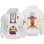 Indiana Hoosiers Rose Bowl Game Champions 2026 Quarter Zip Hoodie