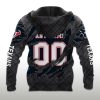 Texans Black Metal Texture Hoodie 2