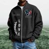 Texans EST 1999 Quarter Zip Waffle Sweatshirt (1)