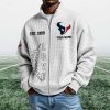 Texans EST 1999 Quarter Zip Waffle Sweatshirt (2)