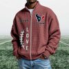 Texans EST 1999 Quarter Zip Waffle Sweatshirt (3)