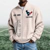 Texans EST 1999 Quarter Zip Waffle Sweatshirt (5)