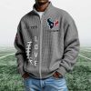 Texans EST 1999 Quarter Zip Waffle Sweatshirt (6)