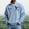 Texans EST 1999 Quarter Zip Waffle Sweatshirt (7)