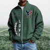 Texans EST 1999 Quarter Zip Waffle Sweatshirt (8)