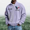 Texans EST 1999 Quarter Zip Waffle Sweatshirt (9)