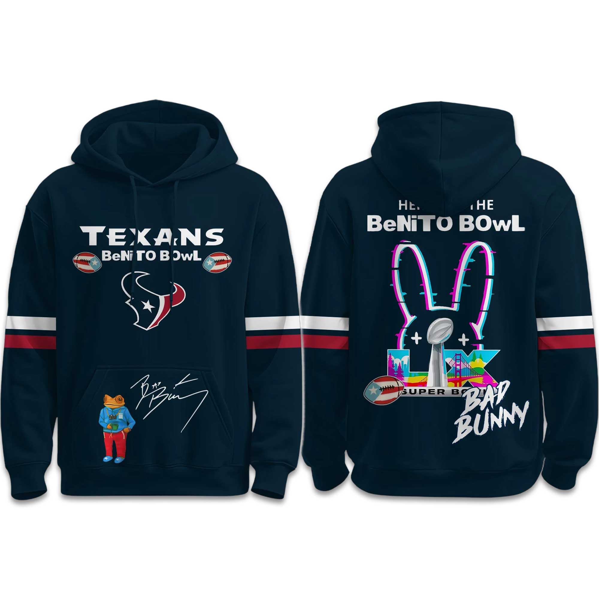 Texans Here For The Benito Bowl 2026 Hoodie Texans Here For The Benito Bowl 2026 Hoodie