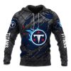 Titans Black Metal Texture Hoodie 1