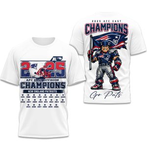 New England Patriots AFC East Champions 2025 2026 Shirt (1)