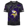 Vikings Black Metal Texture Shirt 1