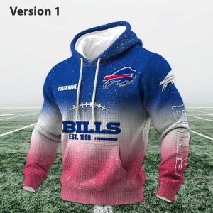 Personalized Bills EST 1959 Football Waffle Hoodie (1)