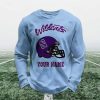 Personalized Wildcats Football Waffle Sweatshirt (4)