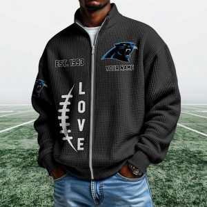 Panthers EST 1993 Quarter Zip Waffle Sweatshirt (1)