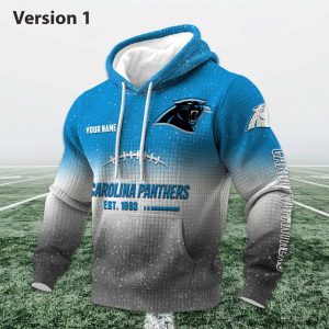 Personalized Panthers EST 1993 Football Waffle Hoodie 1