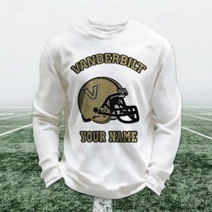 Personalized Vanderbilt Football Waffle Sweatshirt (1)