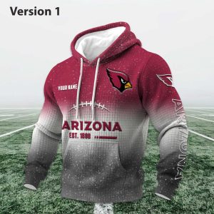 Personalized Cardinals EST 1898 Football Waffle Hoodie 1