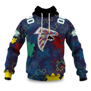 Falcons Autism Awareness Football Hoodie 2026 1