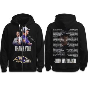 Ravens Thank You John Harbaugh 2026 Zipper Hoodie (1)