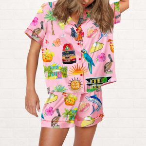 Key West Florida Travel Satin Pajama Set (1)