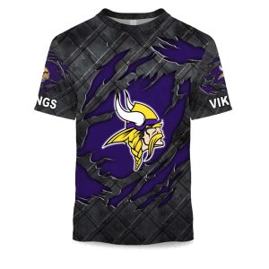 Vikings Black Metal Texture Shirt 1