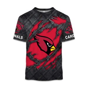 Cardinals Black Metal Texture Shirt 1