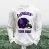Personalized Wildcats Football Waffle Sweatshirt (1)