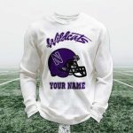 Personalized Wildcats Football Waffle Sweatshirt