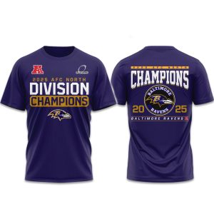 Ravens AFC North Division Champions 2025 2026 Shirt (1)