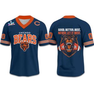 Bears Good Better Best Never Let It Rest Bowl LX 2026 Football Jersey (1)
