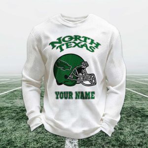 Personalized North Texas Football Waffle Sweatshirt 1