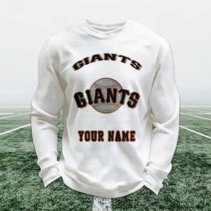 Personalized Giants Baseball Waffle Sweatshirt 1