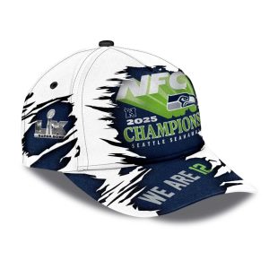 Seattle Seahawks 2025 NFC Champions 3D Hat (1)