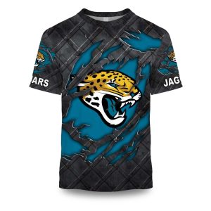 Jaguars Black Metal Texture Shirt 1