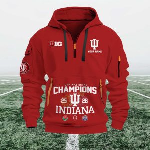IU Big Ten 2026 CFP National Champions Quarter Zip Hoodie (4)