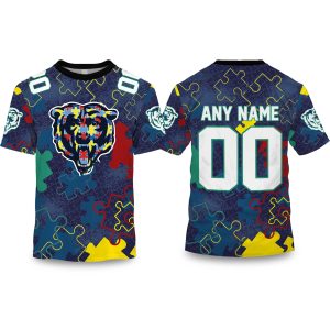 Bears Autism Awareness Football Shirt 2026 1
