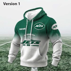 Personalized Jets EST 1958 Football Waffle Hoodie 1