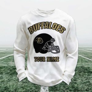 Personalized Buffaloes Football Waffle Sweatshirt 1