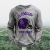 Personalized Wildcats Football Waffle Sweatshirt (3)