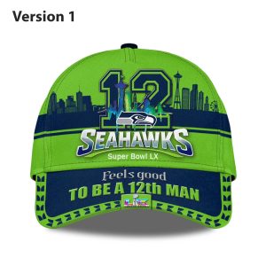Seahawks Super Bowl LX Feels Good To Be A 12th Man Hat (1)