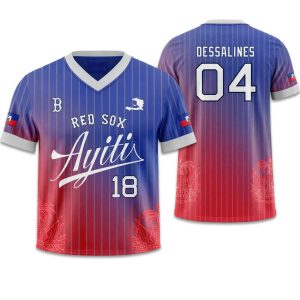 Boston Red Sox Haitian Celebration Football Jersey 2026 Giveaway (1)