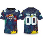 Broncos Autism Awareness Football Shirt 2026