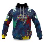 Buccaneers Autism Awareness Football Zipper Hoodie 2026