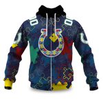 Colts Autism Awareness Football Zipper Hoodie 2026
