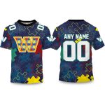 Commanders Autism Awareness Football Shirt 2026