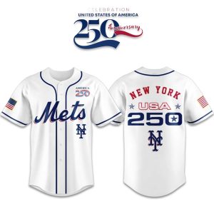 Mets America 250th Anniversary 2026 Baseball Jersey 1