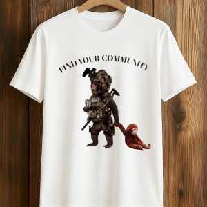 Find Your Community Punch The Monkey Shirt (1)
