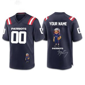 Personalized Patriots Bad Bunny Super Bowl 2026 Concho Football Jersey (1)
